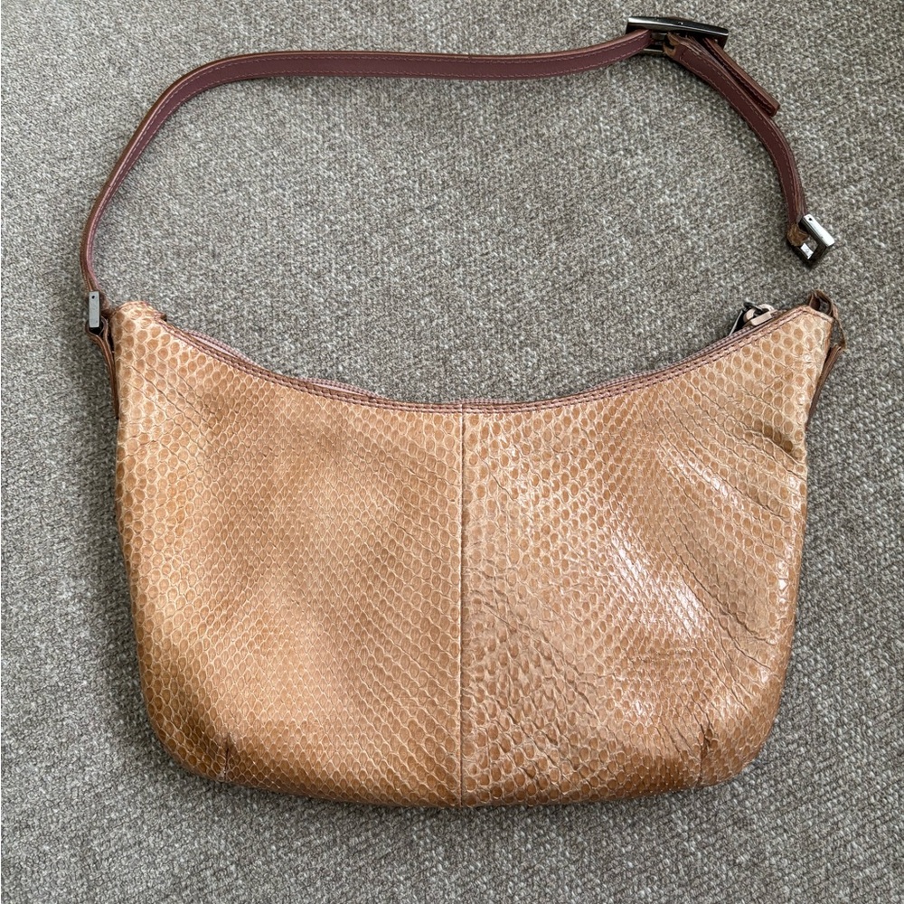 ✨GUCCI Y2K Tom Ford Era Tan Python Snake Pouchette Shoulder Bag - Picture 3 of 16